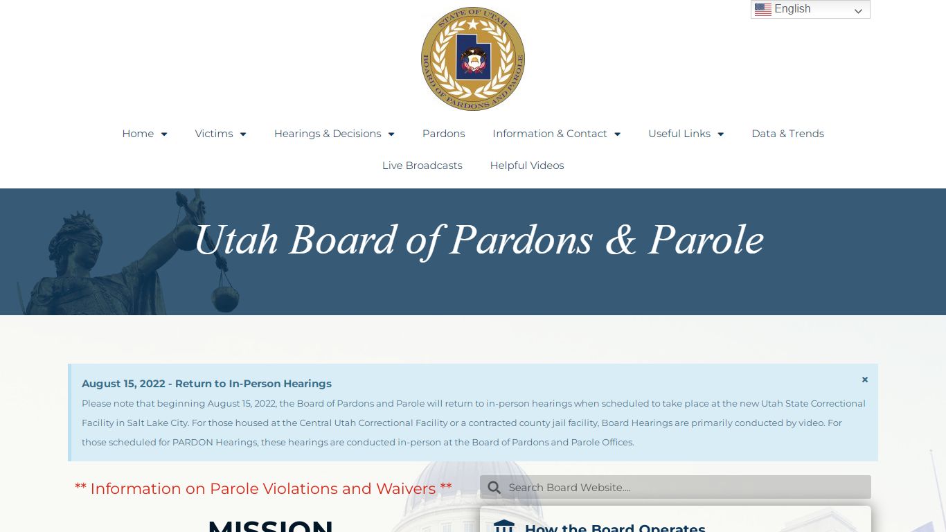 BOP Offender Search - Utah